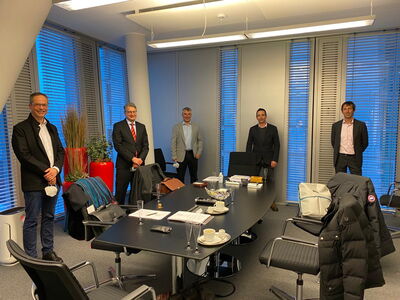 Gietz invests in MABEG Systems GmbH -  Dr. Daniel Burkhardt, Michael Grübel, Jens Gebel, Hansjörg Gietz and Michael Keie